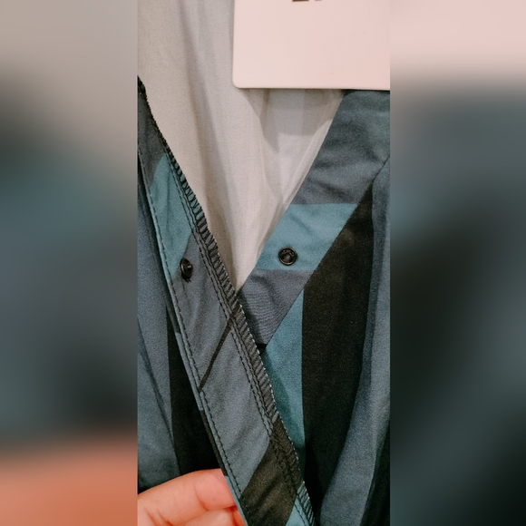 BloomChic Striped Dolman Sleeve Pocket Shirred Flutter Wrap Dress Size 22 Blue - Picture 5 of 6